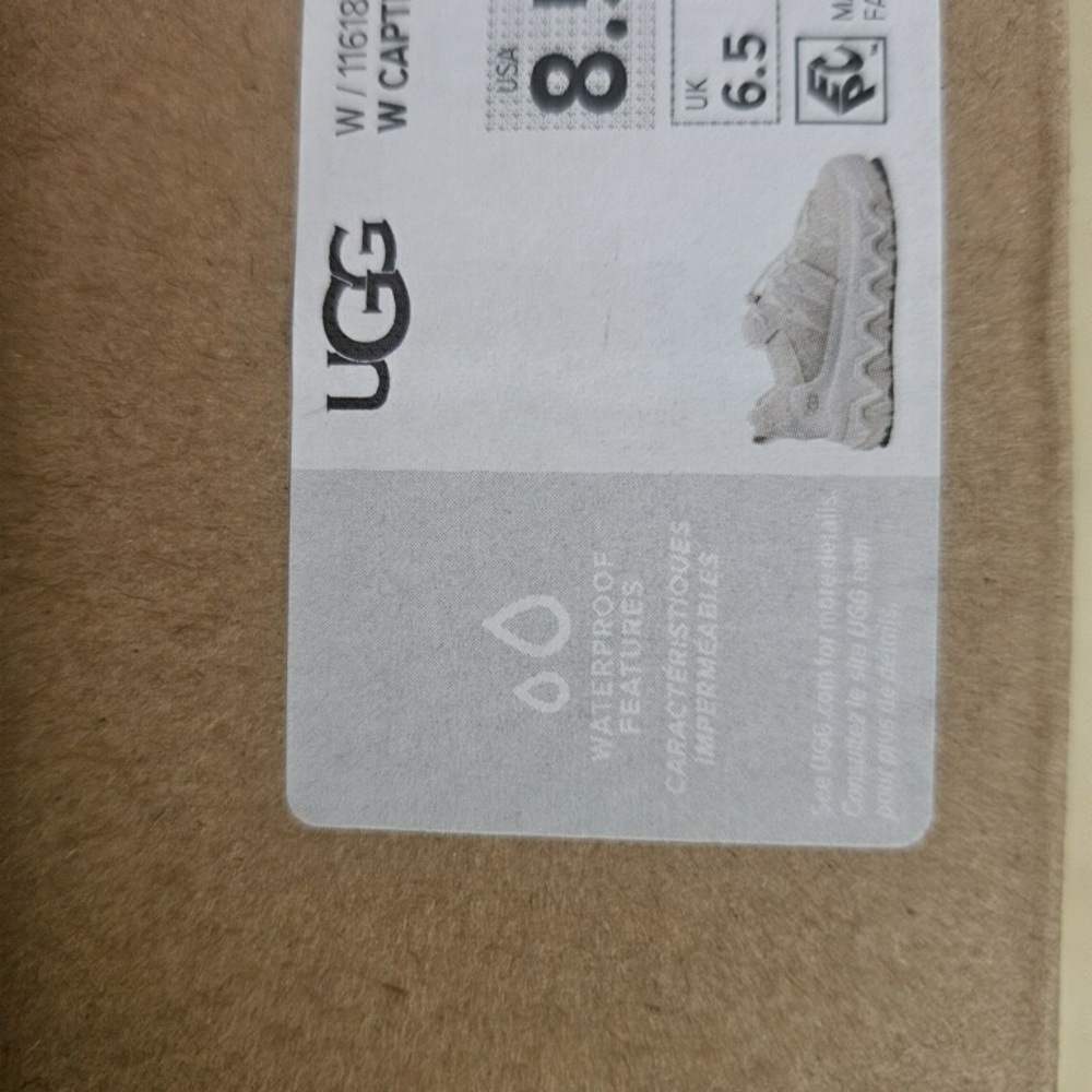 UGG Women's Zigzag-Soled Chunky Sneakers in Light Cream - Picture 7 of 7